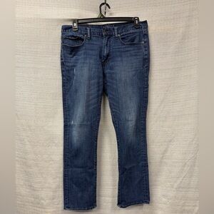Lucky Brand Men's Dark Blue Straight Jeans